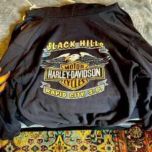 Harley Davidson Zip Up Sweater